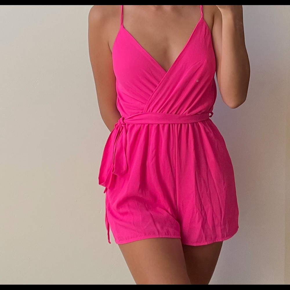 Hot Pink Romper